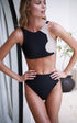 Banda Bikini Top Black and Tan