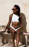 Banda Bikini Top White and Black