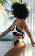 Koro Bikini Top Black and White
