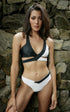 Sulu Bikini Bottoms Black and White