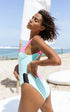 Balearic One Piece Pink and Turquoise