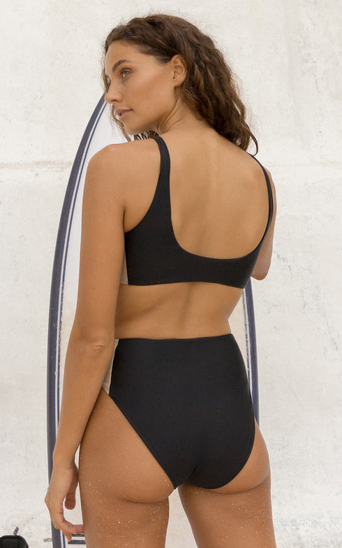 Banda Bikini Bottoms Black and Tan