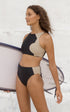 Banda Bikini Top Black and Tan