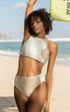 Banda Bikini Bottoms White and Tan