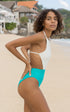 Chiloé One Piece White and Teal