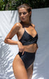 Koro Bikini Black Leatherette