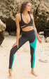 Savu Leggings Black and Teal