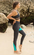 Savu Leggings Black and Teal