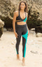 Savu Leggings Black and Teal