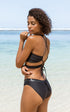 Sulu Bikini Black and Leatherette