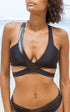 Sulu Bikini Black and Leatherette