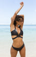 Sulu Bikini Black and Leatherette