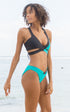 Sulu Bikini Bottoms Black and Teal