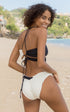 Sulu Bikini Bottoms Black and White
