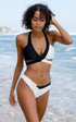 Sulu Bikini Bottoms Black and White